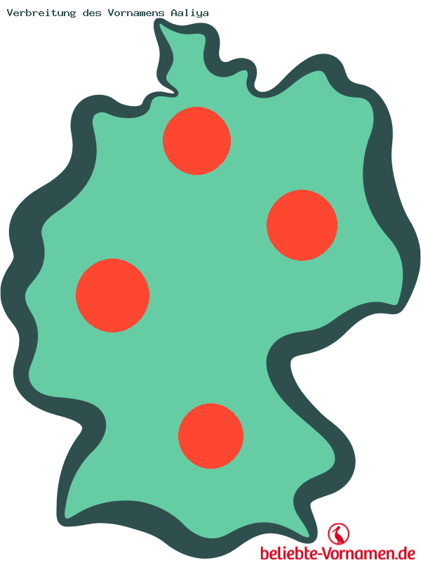 Verbreitung des Vornamens Aaliya