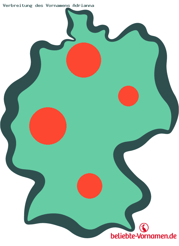 Verbreitung des Vornamens Adrianna