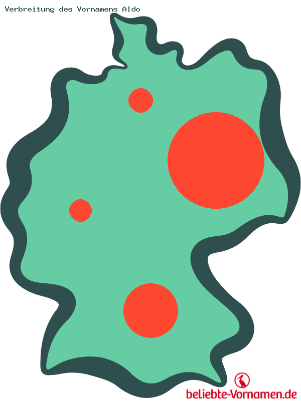 Verbreitung des Vornamens Aldo
