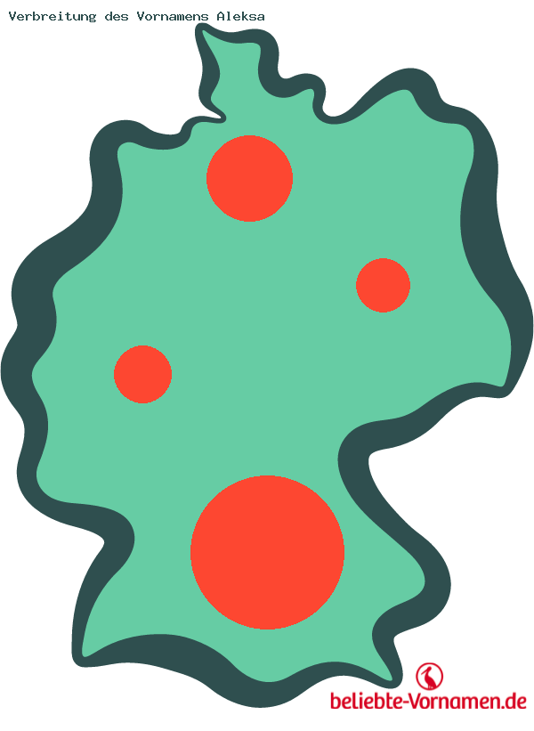 Verbreitung des Vornamens Aleksa