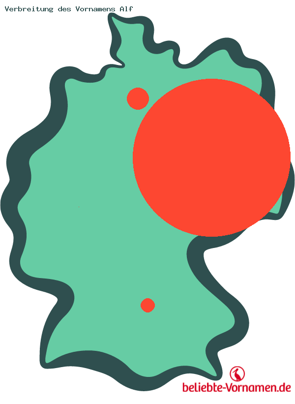 Verbreitung des Vornamens Alf