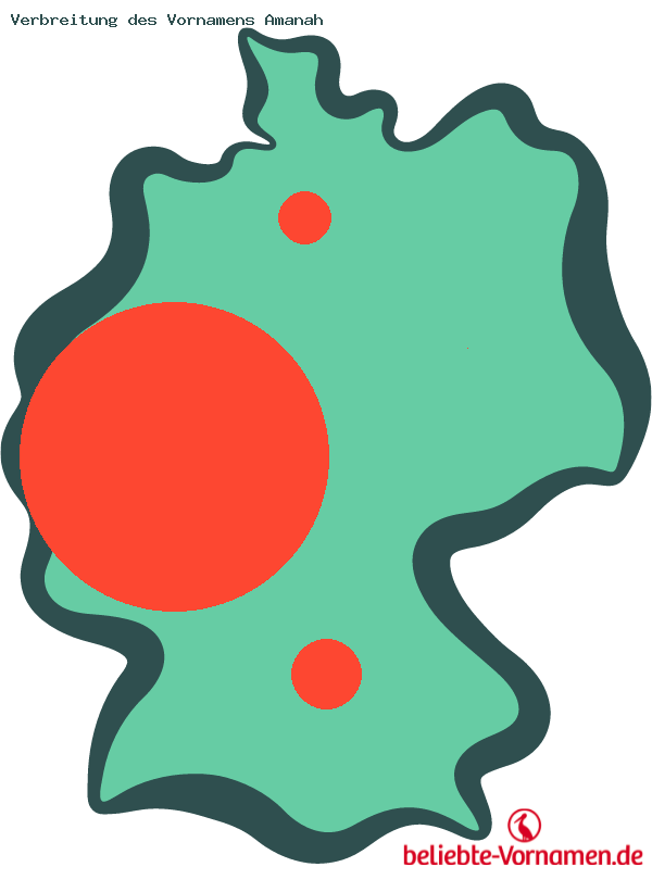 Verbreitung des Vornamens Amanah