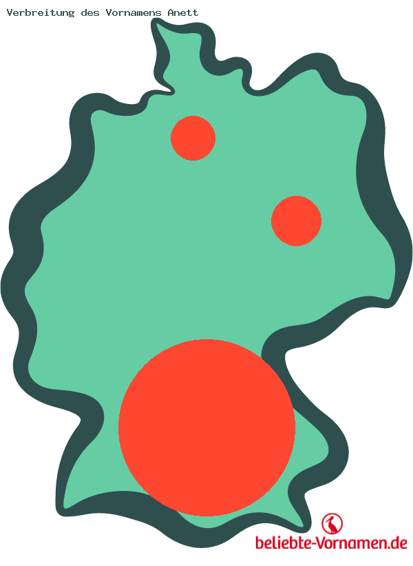 Verbreitung des Vornamens Anett