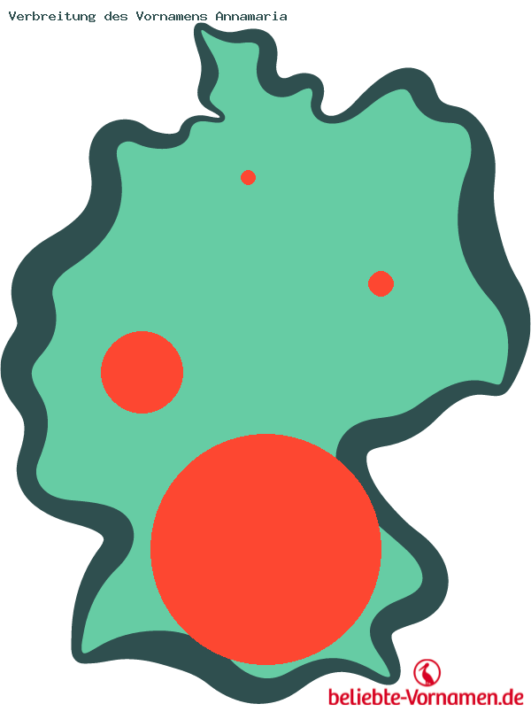 Verbreitung des Vornamens Annamaria