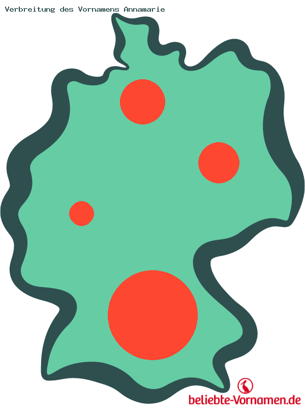 Verbreitung des Vornamens Annamarie