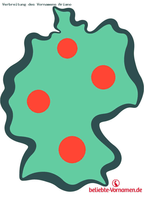 Verbreitung des Vornamens Ariano