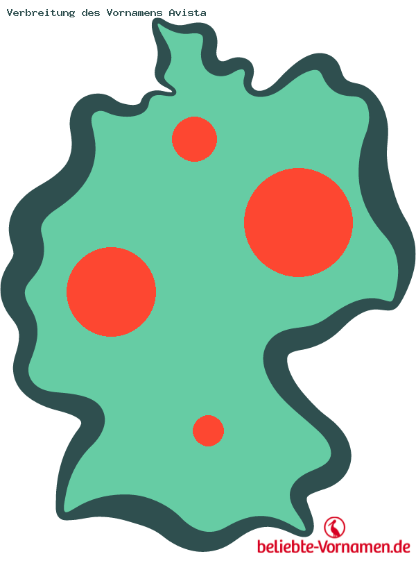 Verbreitung des Vornamens Avista
