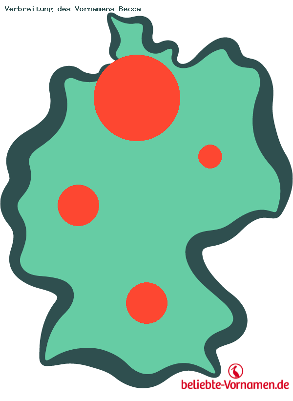 Verbreitung des Vornamens Becca
