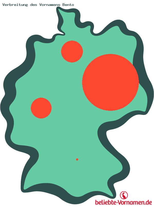 Verbreitung des Vornamens Bento