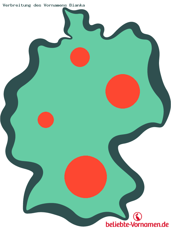 Verbreitung des Vornamens Bianka
