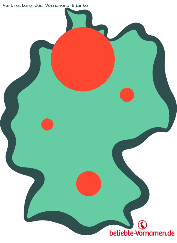 Verbreitung des Vornamens Bjarke