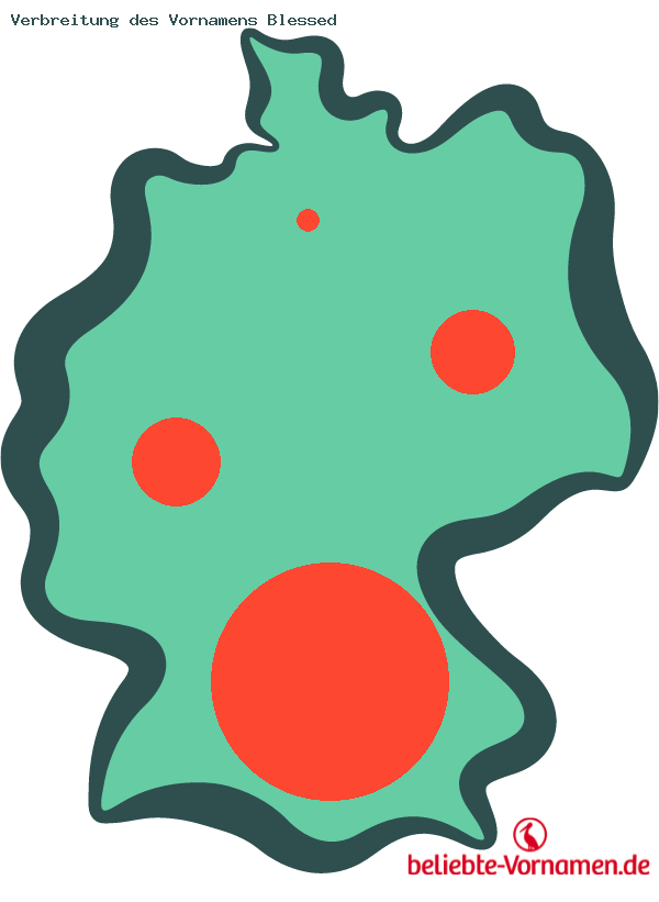 Verbreitung des Vornamens Blessed