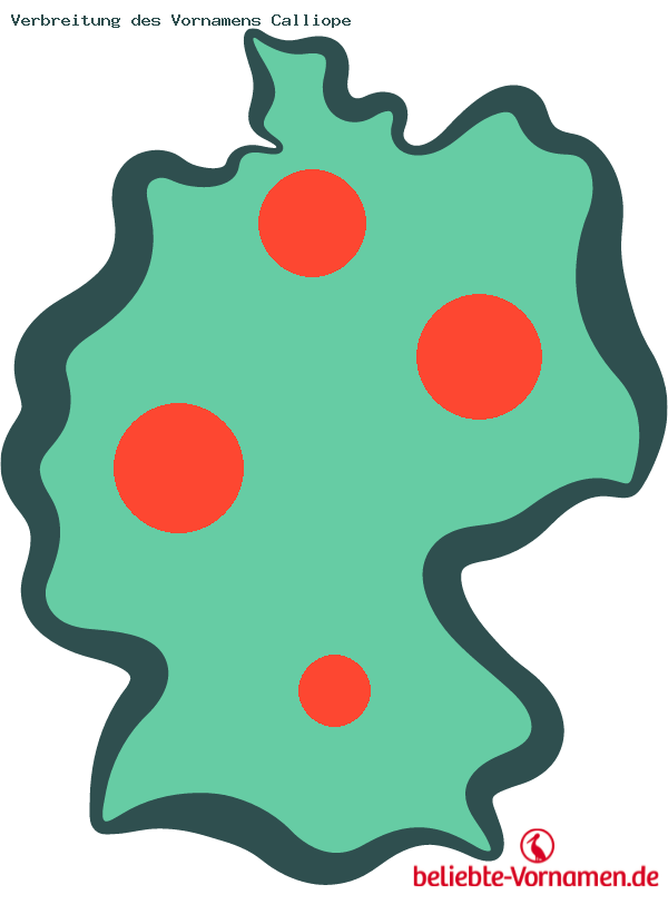 Verbreitung des Vornamens Calliope