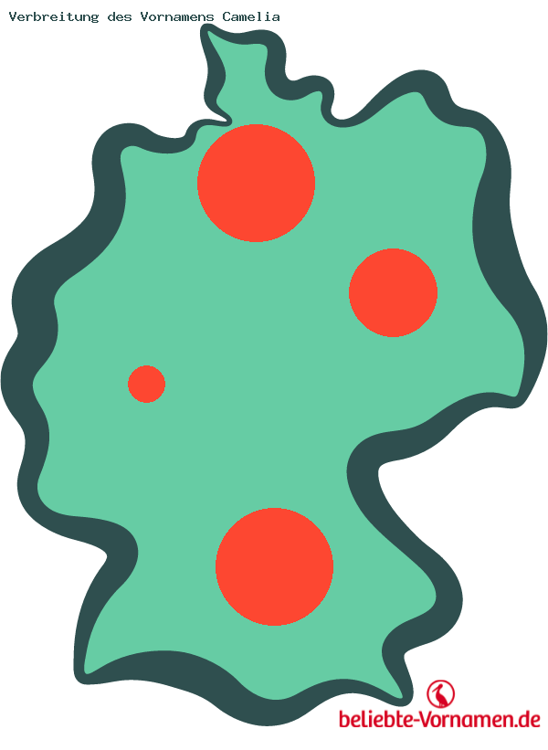 Verbreitung des Vornamens Camelia