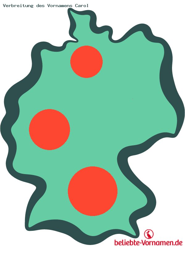 Verbreitung des Vornamens Carol
