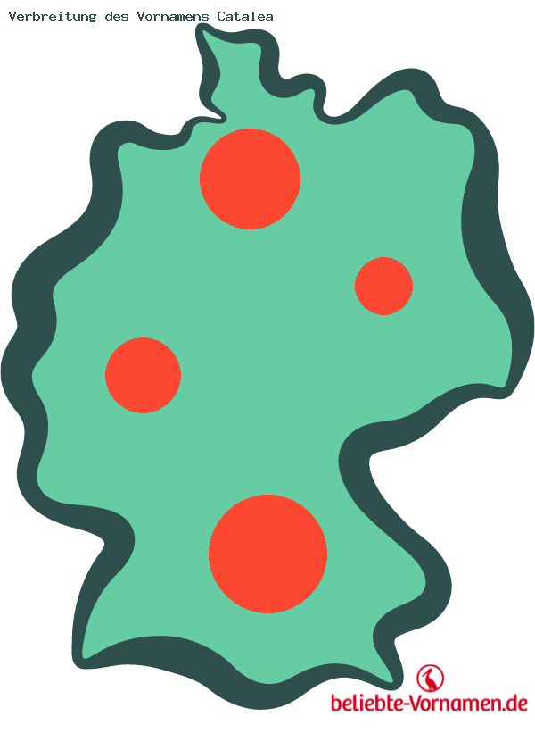 Verbreitung des Vornamens Catalea