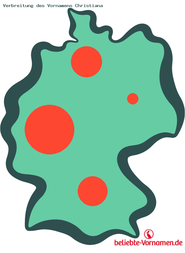 Verbreitung des Vornamens Christiana