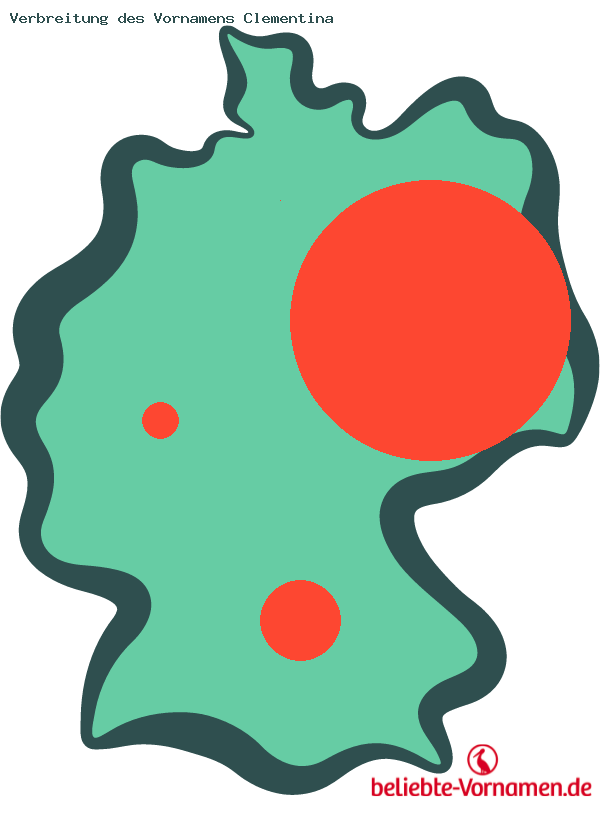 Verbreitung des Vornamens Clementina