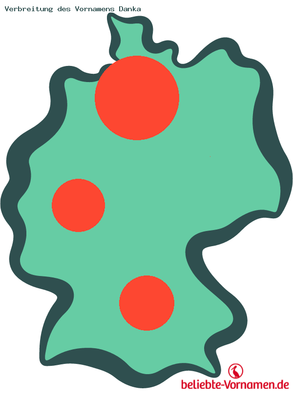 Verbreitung des Vornamens Danka