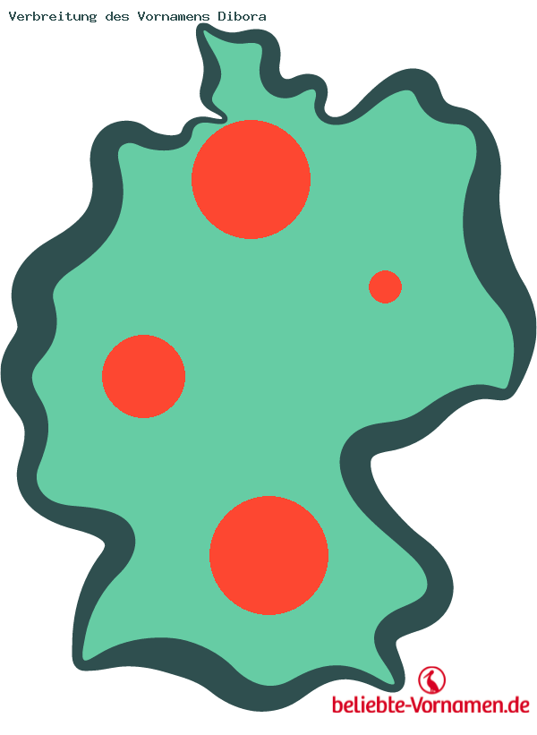 Verbreitung des Vornamens Dibora