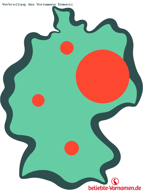 Verbreitung des Vornamens Domenic