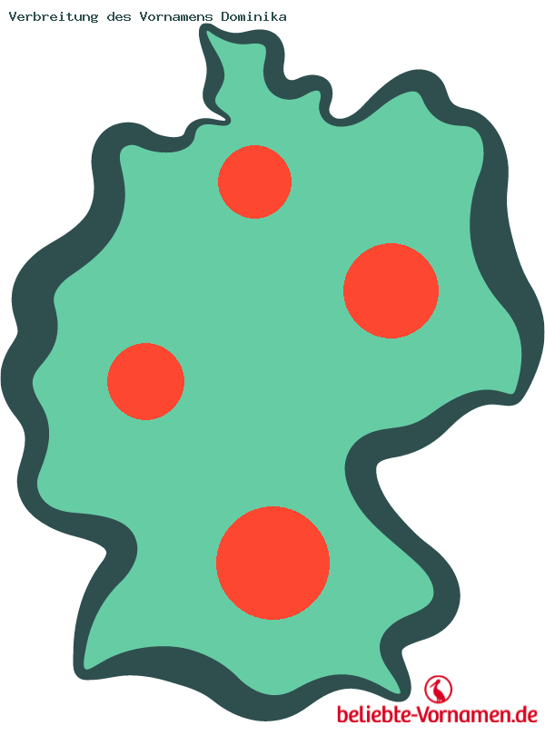 Verbreitung des Vornamens Dominika