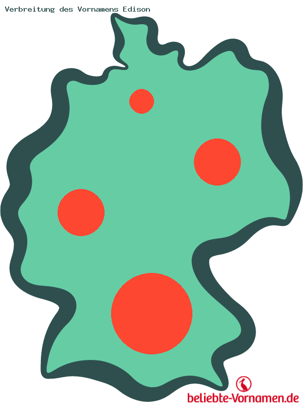 Verbreitung des Vornamens Edison