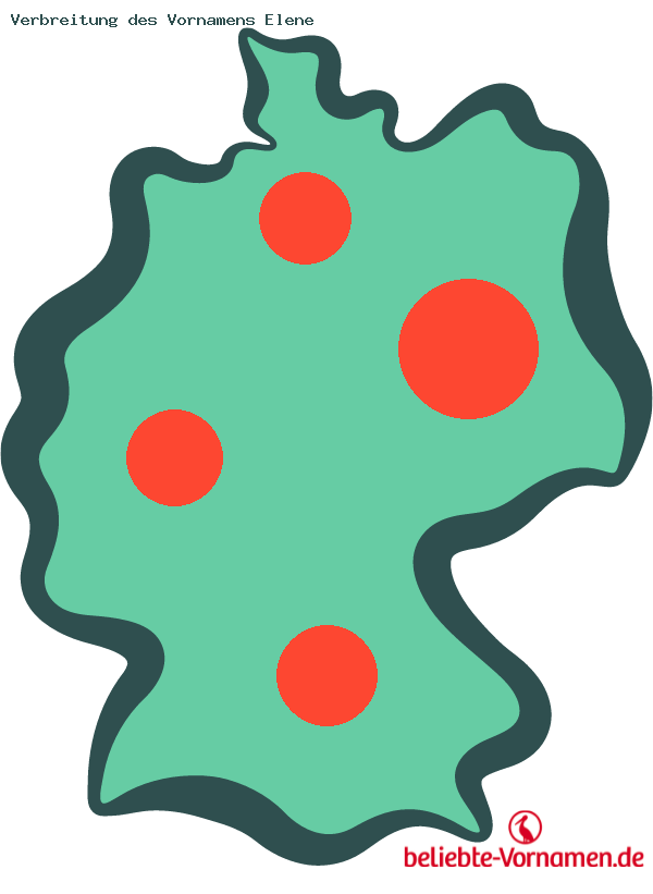 Verbreitung des Vornamens Elene