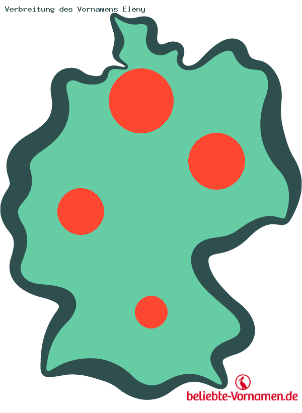 Verbreitung des Vornamens Eleny