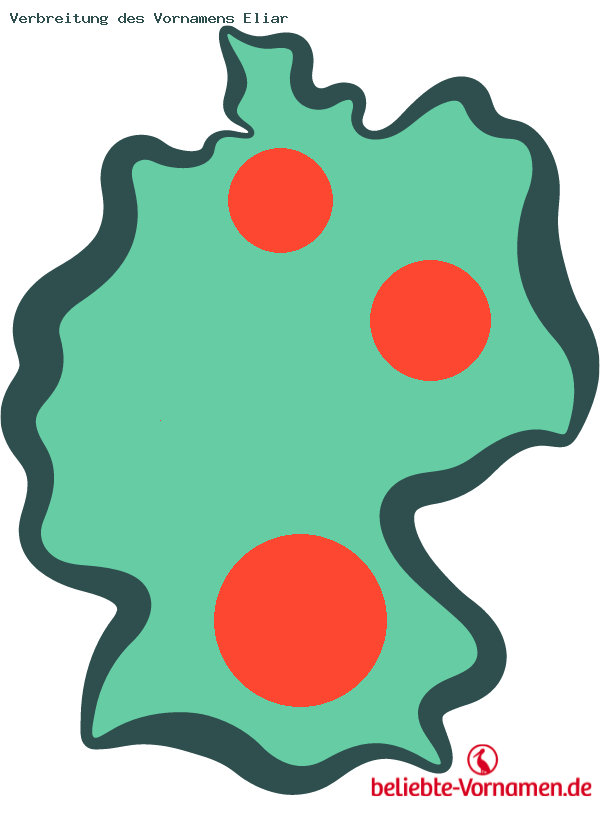 Verbreitung des Vornamens Eliar