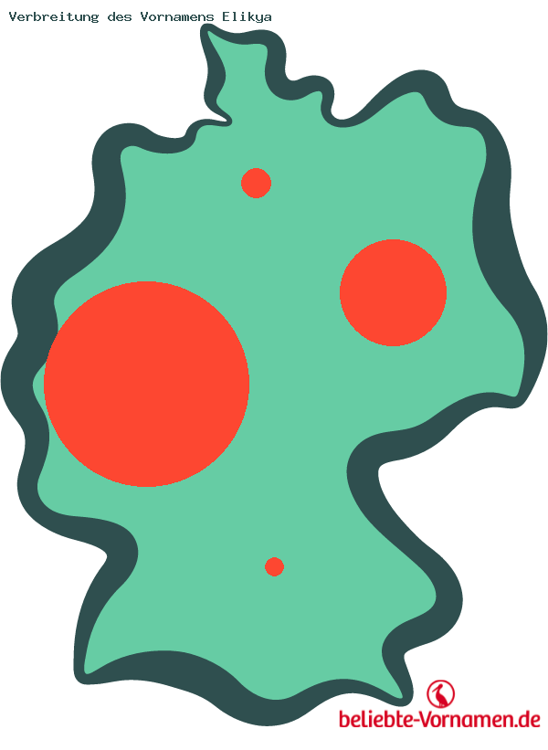 Verbreitung des Vornamens Elikya
