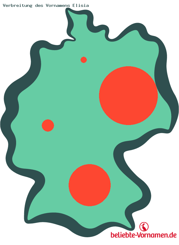 Verbreitung des Vornamens Elisia