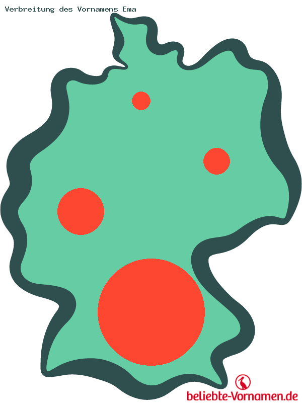 Verbreitung des Vornamens Ema