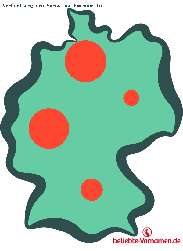 Verbreitung des Vornamens Emmanuella