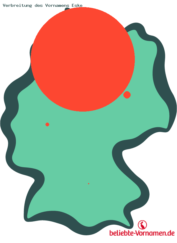 Verbreitung des Vornamens Eske
