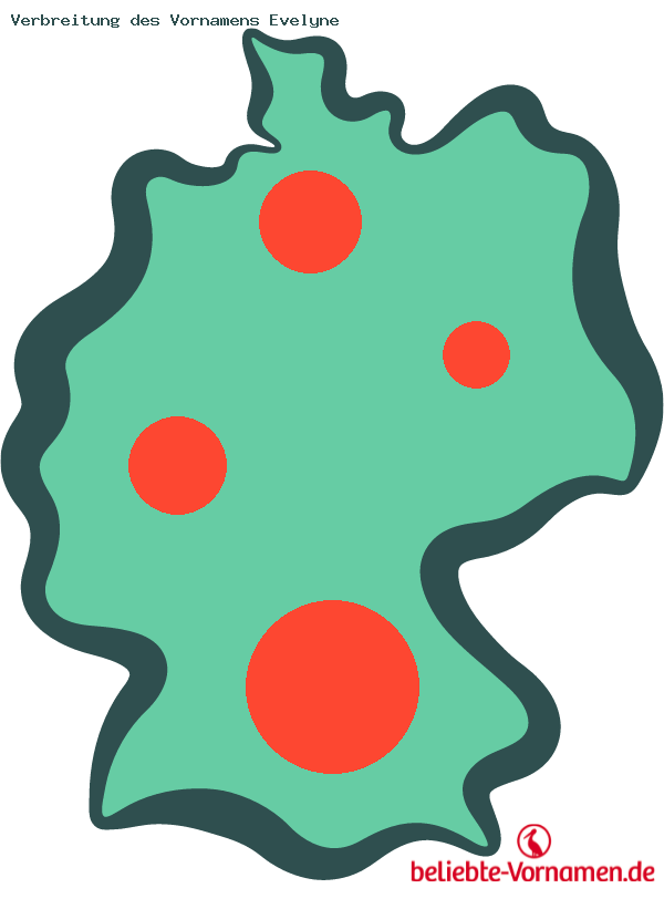 Verbreitung des Vornamens Evelyne