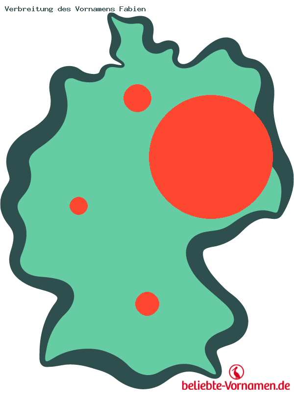 Verbreitung des Vornamens Fabien