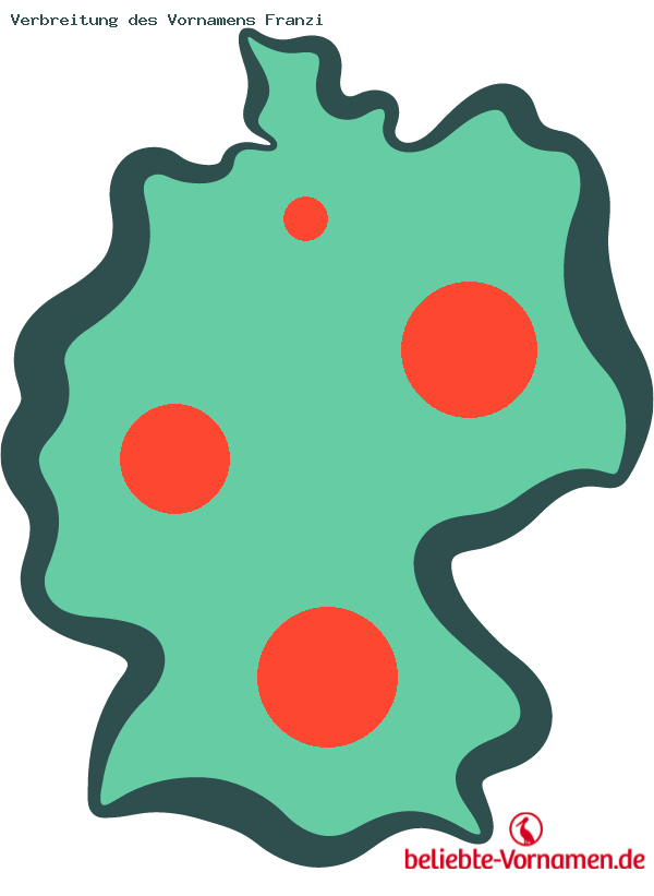 Verbreitung des Vornamens Franzi