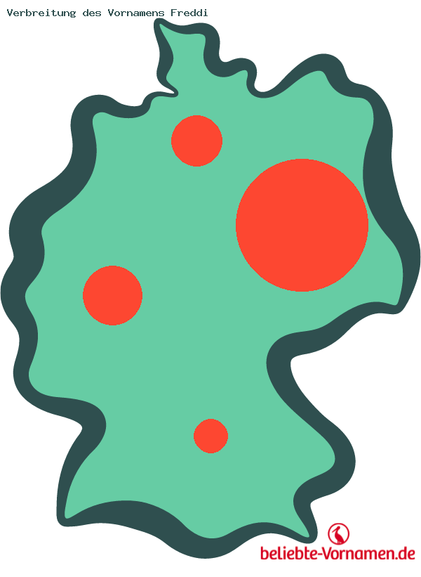 Verbreitung des Vornamens Freddi