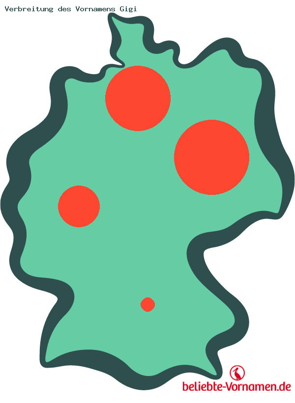 Verbreitung des Vornamens Gigi
