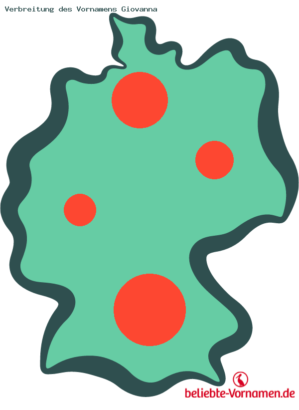 Verbreitung des Vornamens Giovanna