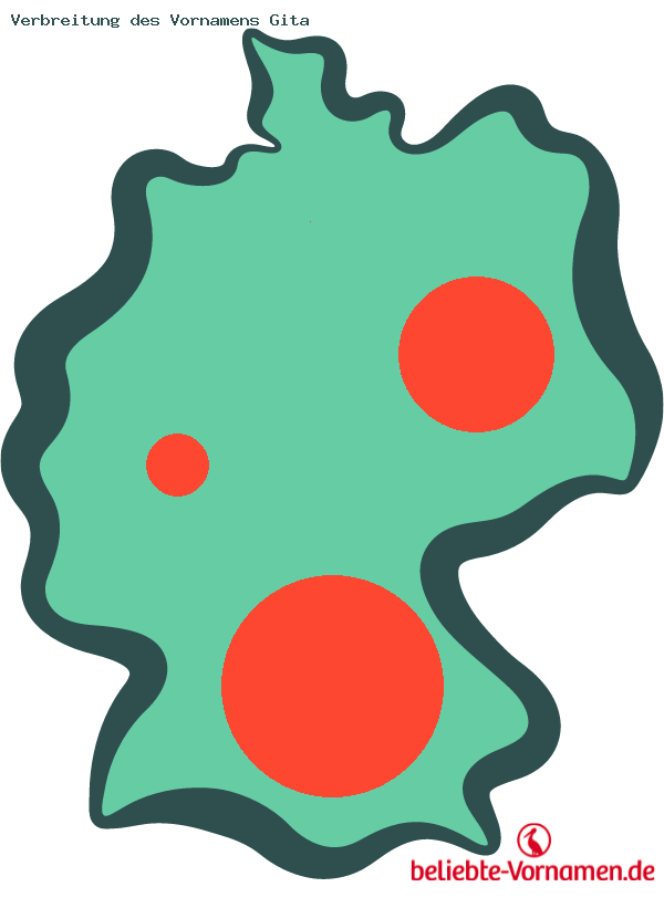 Verbreitung des Vornamens Gita