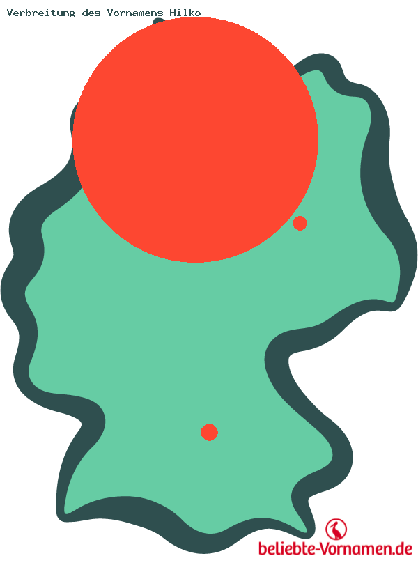 Verbreitung des Vornamens Hilko