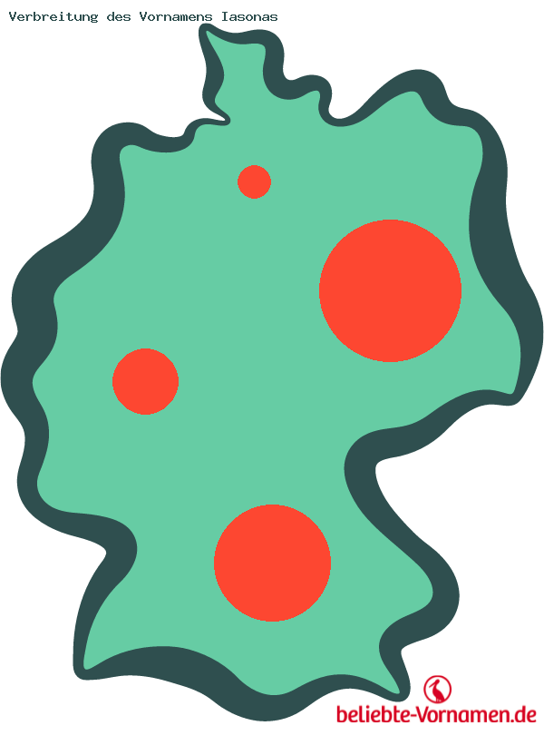 Verbreitung des Vornamens Iasonas