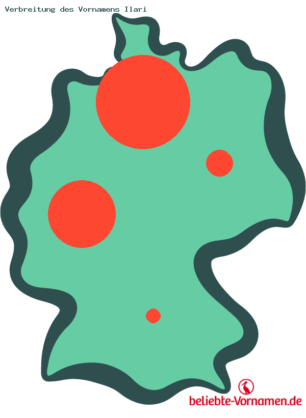 Verbreitung des Vornamens Ilari