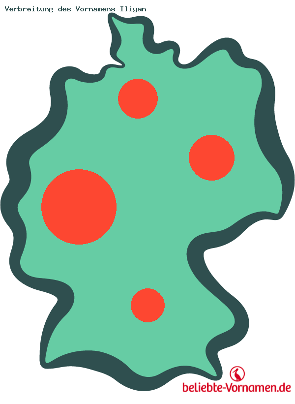 Verbreitung des Vornamens Iliyan