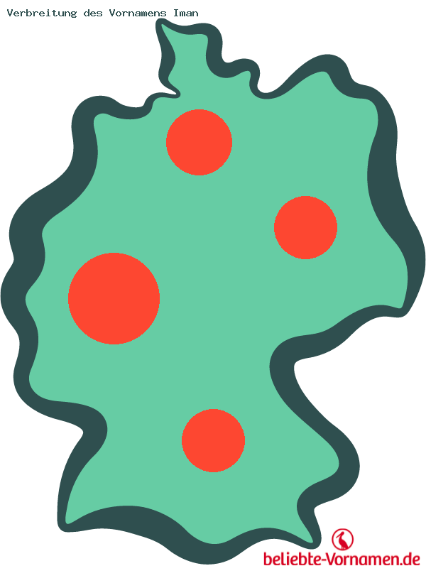 Verbreitung des Vornamens Iman