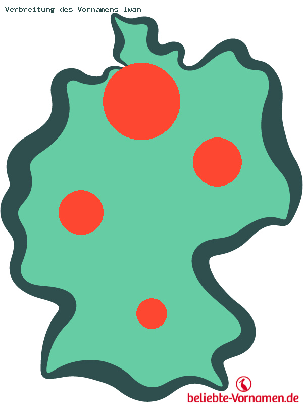 Verbreitung des Vornamens Iwan