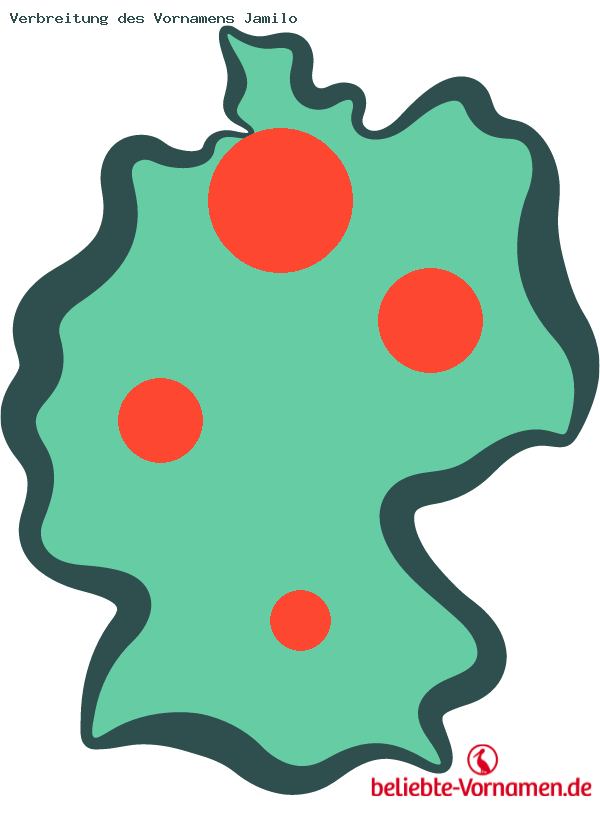 Verbreitung des Vornamens Jamilo