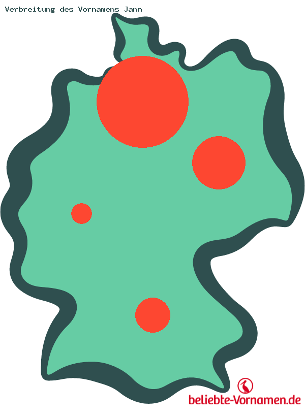 Verbreitung des Vornamens Jann